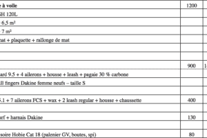 Paddle, planche à voile, surf, accessoires Hobie cat 18