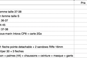 Matériel chasse sous-marine, PMT