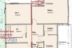 À louer : appartement de 130 m² à Mzouasia (900 € / mois hors charges)